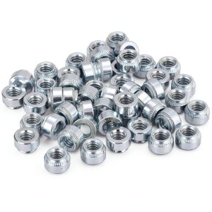 uxcell Self Clinching Nuts Carbon Steel Zinc Plated Rivet-0