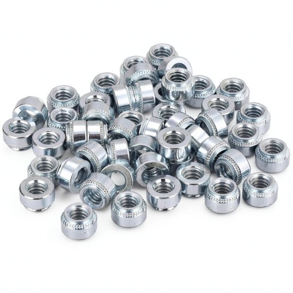 uxcell Self Clinching Nuts Carbon Steel Zinc Plated Rivet-0