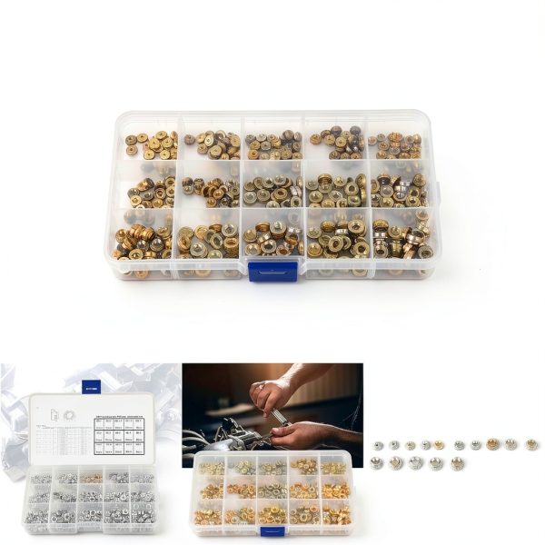 Dioche Self Clinching Nuts Metal Assortment Kit 300pcs-3