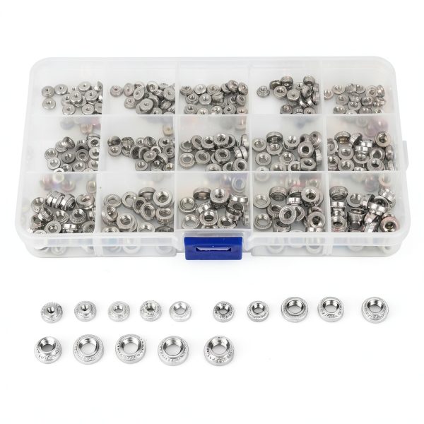 Dioche Self Clinching Nuts Metal Assortment Kit 300pcs-6