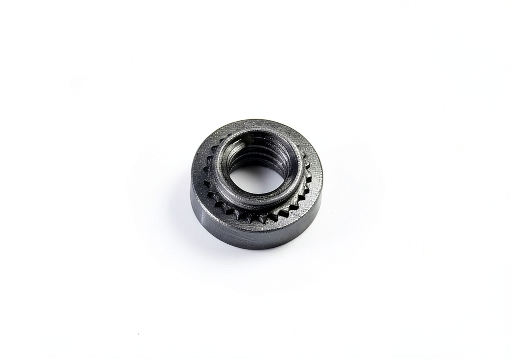 Unicorp self-clinching nut installed in metal panel