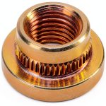 Wilwood Self Clinching Nuts Brass Gold 3/8 UNC Thread-0