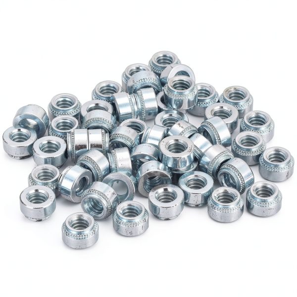 uxcell Self Clinching Nuts Carbon Steel Zinc Plated Rivet-2
