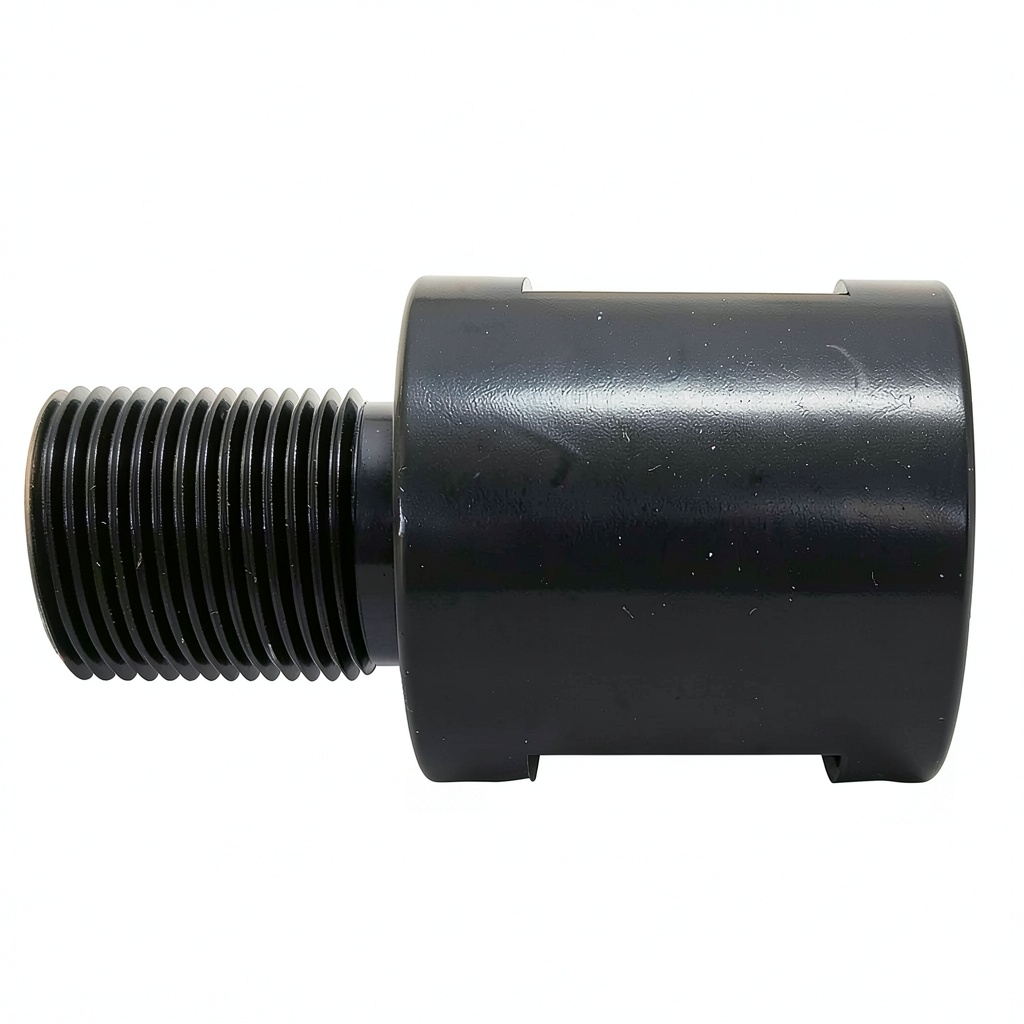 VORTEX CHOKE thread adapter showing black finish and threaded ends