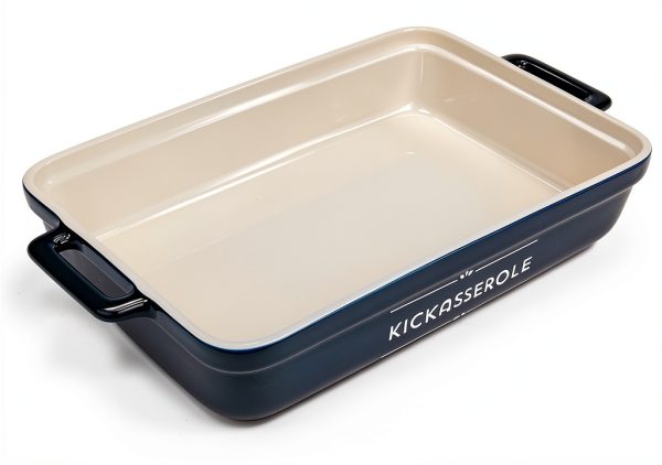 Ceramic Casserole Dish Laila and Lainey Blue-1