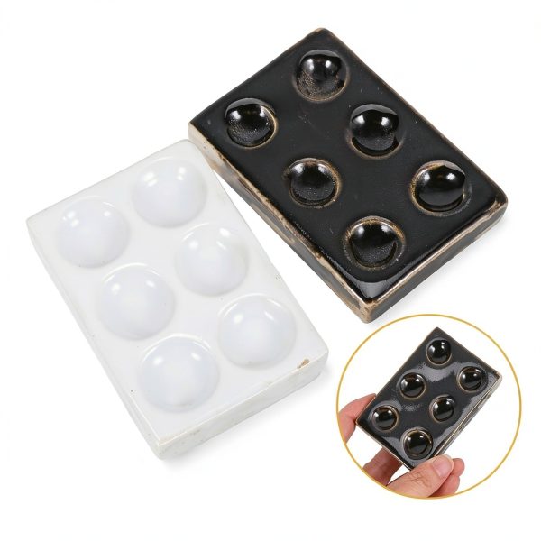 Ceramic Plate VILLFUL 2pcs Spot Plate Porcelain Design-7