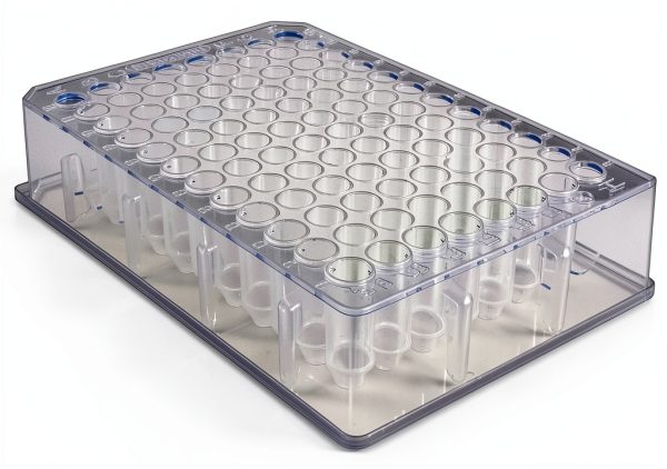 Caplugs Evergreen 96-Well Deep-Well Plate DP9C, 0.5 mL PPC, 20 Pack-0