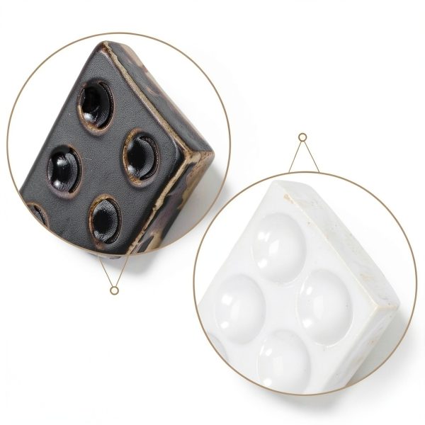 Ceramic Plate VILLFUL 2pcs Spot Plate Porcelain Design-3