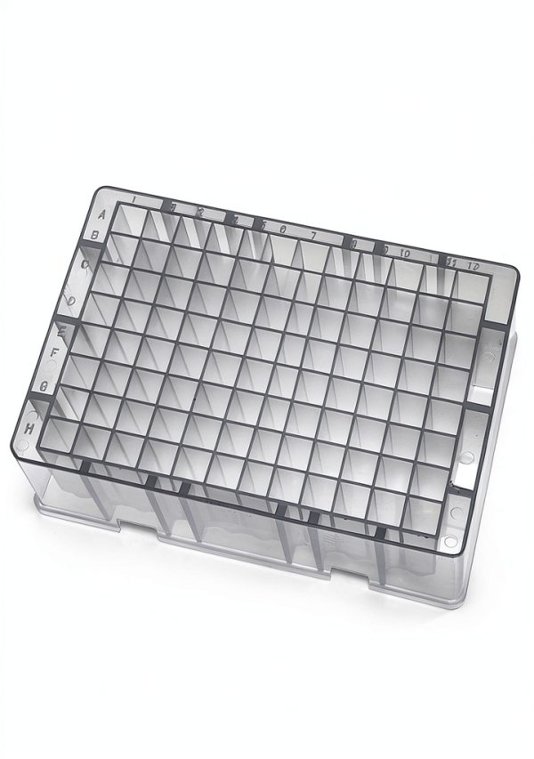 MUHWA 96 Wells Deep Well Plate 1.2ml Storage Round Bottom Pack of 5-0